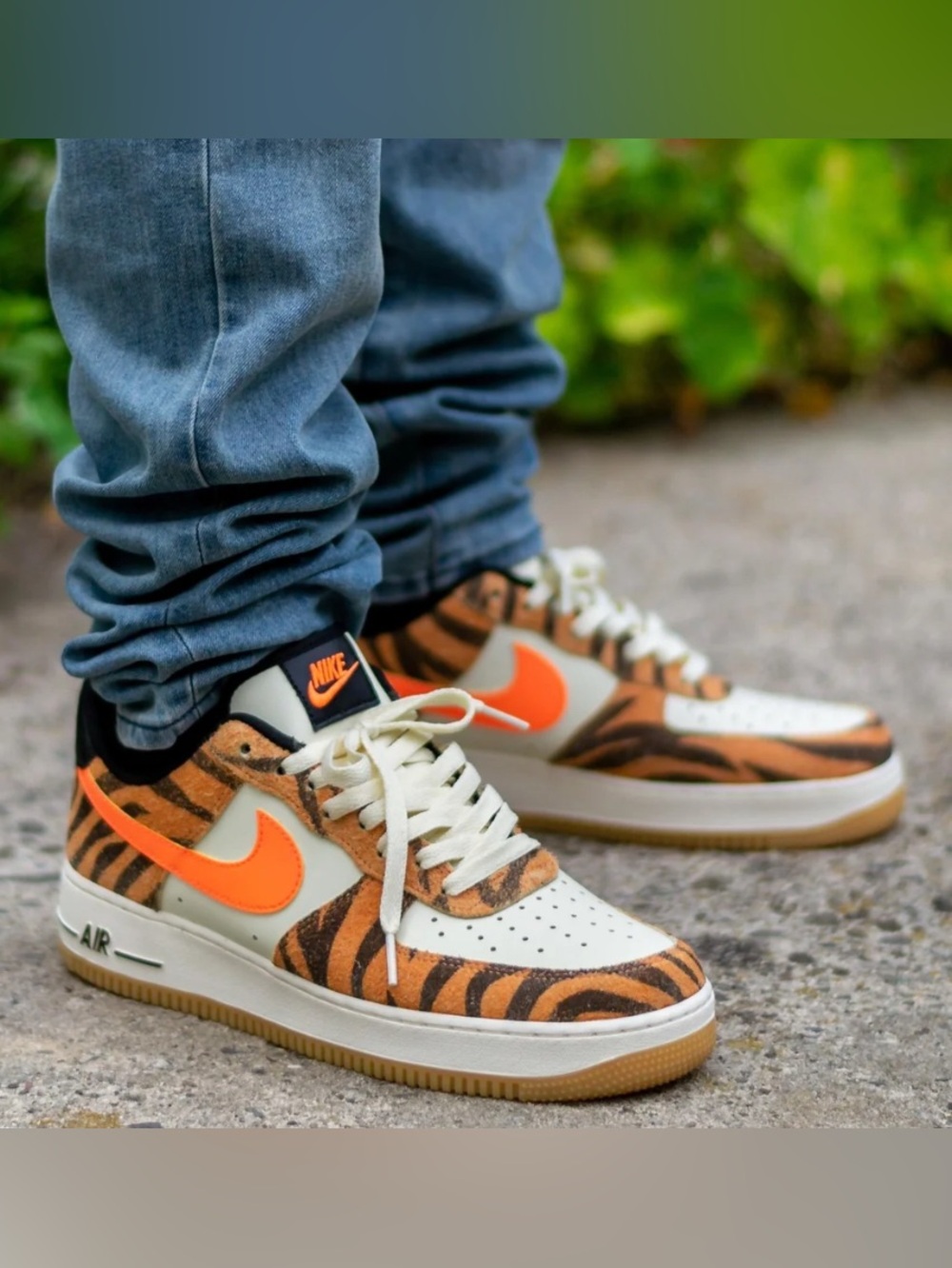 Nike Air Force 1 Premium Low Daktari Stripes Sneakers Men’s Size 9